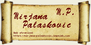 Mirjana Palasković vizit kartica